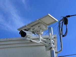 Construction site security cameras hire