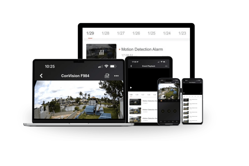 Construction Site Security Camera Dashboard
