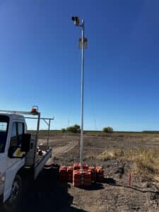 Time Lapse Camera Hire Australia installation of pole systems3