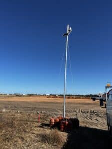 Time Lapse Camera Hire Australia installation of pole systems5