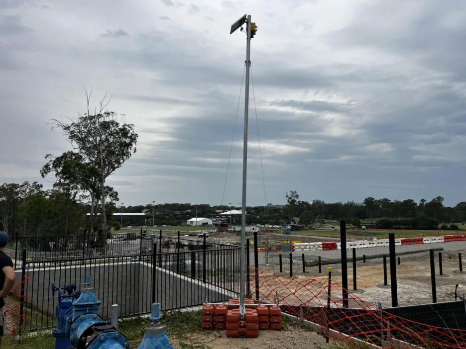 Blog 1 Construction time lapse camera hire set up