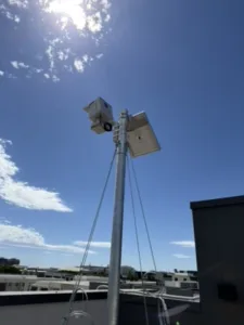 Installation 31 time lapse camera hire on pole kit2