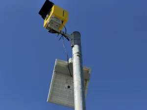Installation 34 time lapse camera hire on pole kit5