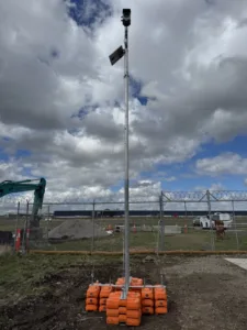 Installation 37 time lapse camera hire on pole kit8